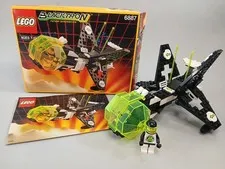 Vintage LEGO Space Blacktron II: 6887 Allied Avenger 90% Box/Manual 1991