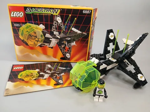 Vintage LEGO Space Blacktron II: 6887 Allied Avenger 90% Box/Manual 1991
