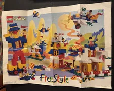 LEGO System FreeStyle Poster Catalog 4152 Vintage 1990s Instruction Manual Bo...