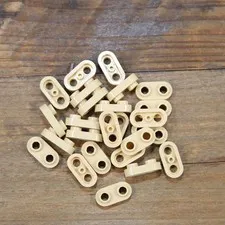 LEGO 35480 Tan Plate Round 1 x 2 with Open Studs Qty 25