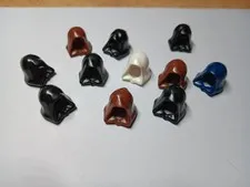 LEGO BULK LOT OF 11 MINIFIGURE HOOD JEDI SITH STAR WARS #30381 MIXE3D COLORS