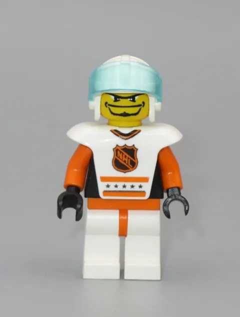 LEGO Hockey Player #2 orange sports minifigure 3578 NHL Championship Challenge
