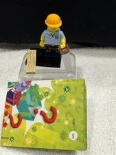 Lego Series 13 Carpenter Saw Lumber LEGO® Minifigure leaflet Baseplate 