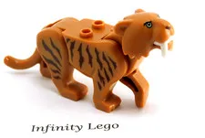 LEGO Medium Dark Flesh Sabre Tooth Tiger Arctic Animal (38502 60193 60169)