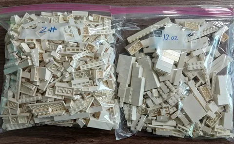 LEGO WHITE Bricks 2.75 Pounds Lot, Bricks, Plates, Pieces, Parts (2 lb 12 oz)