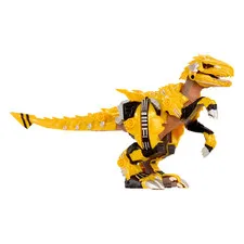 Armorsaurs Armor-Up Yellow Raptor Dinosaur Blaze Toy Figure with 7 Removable