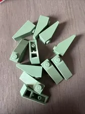 LEGO 4286 Sand Green Slope 33 3 x 1 - 11 Pieces