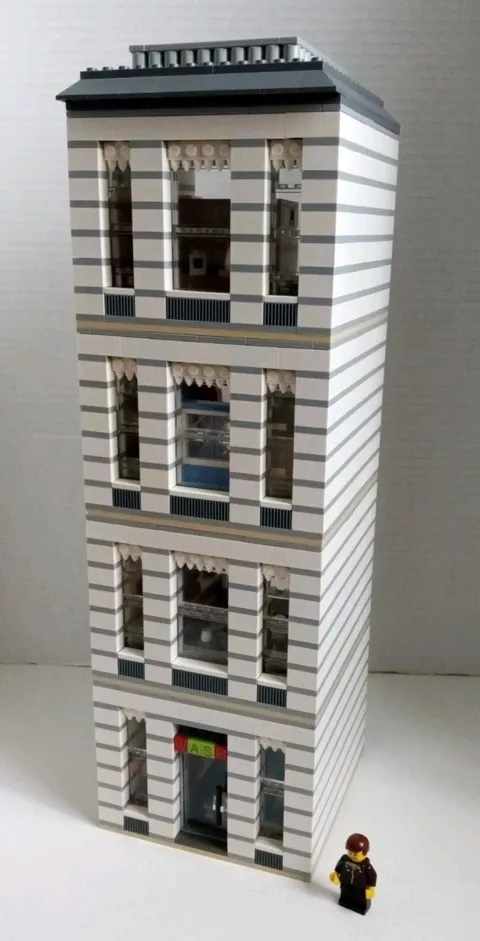 Lego Laundrymat & Apartment Modular One Of A Kind Creation & Accessories 