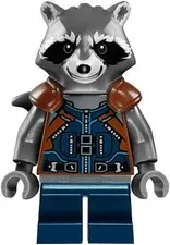 LEGO® Minifigure Super Heroes sh0384 Rocket Raccoon Dark Blue and Reddish0 Brown