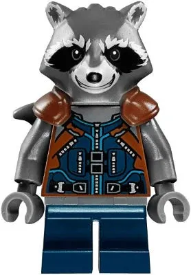 LEGO® Minifigure Super Heroes sh0384 Rocket Raccoon Dark Blue and Reddish0 Brown