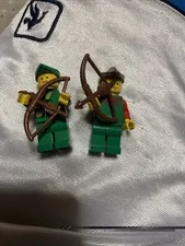 LEGO Castle Forestmen Minifigure & Robin Hood With Bow And Arrow Lot Of 2