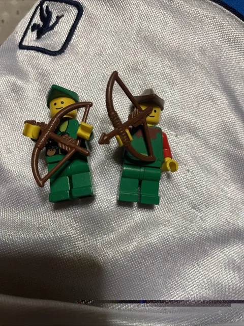 LEGO Castle Forestmen Minifigure & Robin Hood With Bow And Arrow Lot Of 2