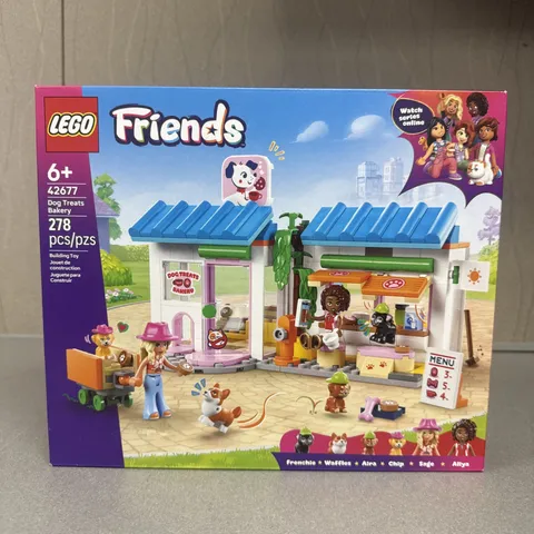 LEGO Friends Dog Treats Bakery Building Toy with Aliya and Sage Minidolls, 4 Toy