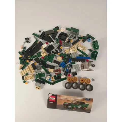 LEGO Speed Champions 75884 1968 Ford Mustang Fastback Parts Lot & Sticker Sheet