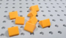 LEGO Lot of 8 Orange 1x1 Pyramid Slopes AY