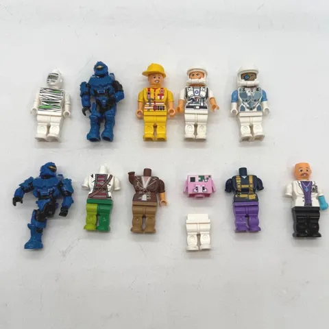 Mixed Minifigure Lot Halo Mega Bloks Minecraft Space Firefighter  mini figs