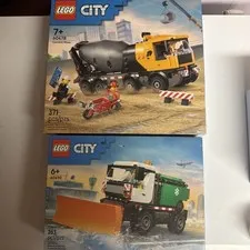 LEGO City Bundle - Snowplow And Cement Mixer Brand New In Unopened Boxes