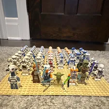 LEGO Star Wars Clone Wars Minifigure Lot: Clone Trooper, Ahsoka Tano, Yoda