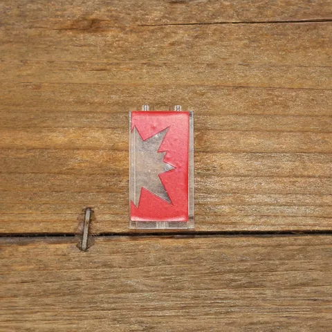 LEGO DC Super Heros Trans Clear Panel 1x2x3 Red Starburst Right Half 87544pb037R
