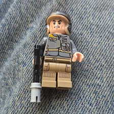 LEGO Soldier Minifigure Figure with Helmet & Rifle Gun Accessory Plastic