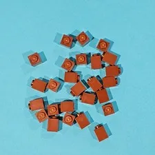 LEGO X25 Part 3005 Brick 1 x 1 Reddish Brown