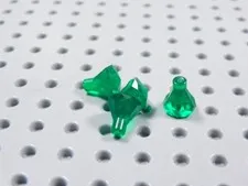 LEGO Lot of 4 Trans Green Gems Jewels Treasure Accessory Minifig BJ