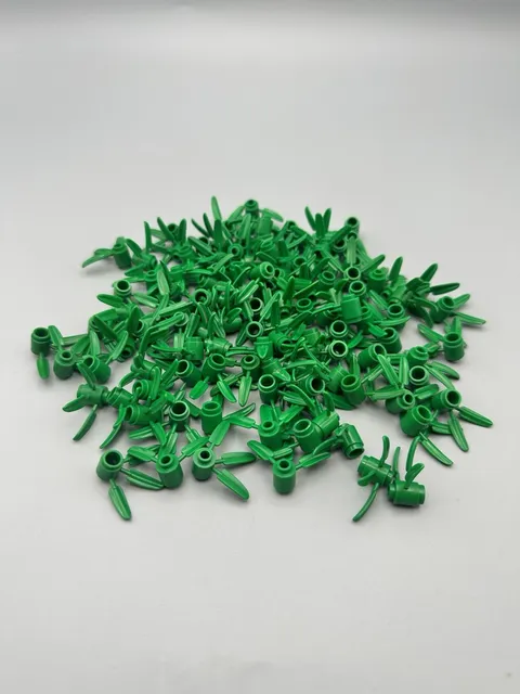 LEGO Plant bamboo leaves green Part# 30176 lot 100 pieces forrest Foliage Tree