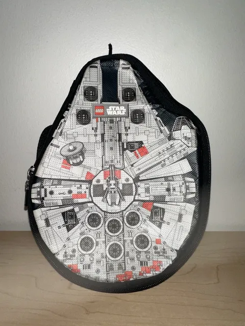 Star Wars Millennium Falcon ZipBin Minifigure Brick Pouch Storage Case 2011