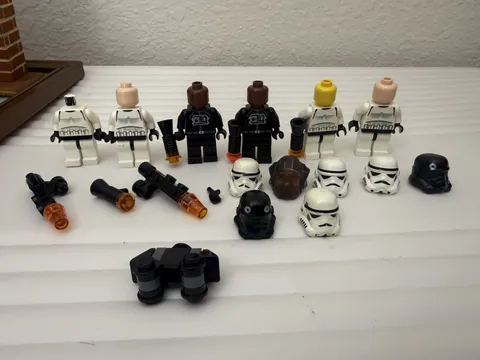 LEGO Star Wars Minifigure Parts Lot Stormtrooper Imperial Crew Helmets Guns