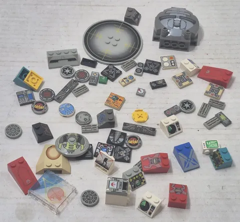 Lot of Vintage Lego Specialty Printed Parts Pieces Unique Space Star Wars Rare