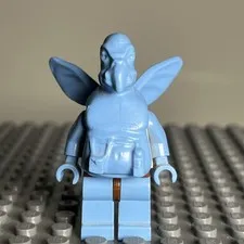 Lego Star Wars Original Watto Plain Face Blue Minifigure sw0038 Junkyard 7186 3J