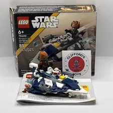 LEGO Star Wars 75400 Plo Koons Jedi Starfighter Microfighter 100% Complete