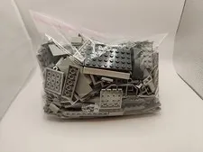 Assortment Gray Lego Bricks, Parts And Pieces 1 Lb 7 Oz