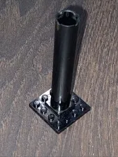 LEGO Black Boat Mast Section Base 4 x 4 x 9 - 6285 10040 6274 6270 6286 #4844