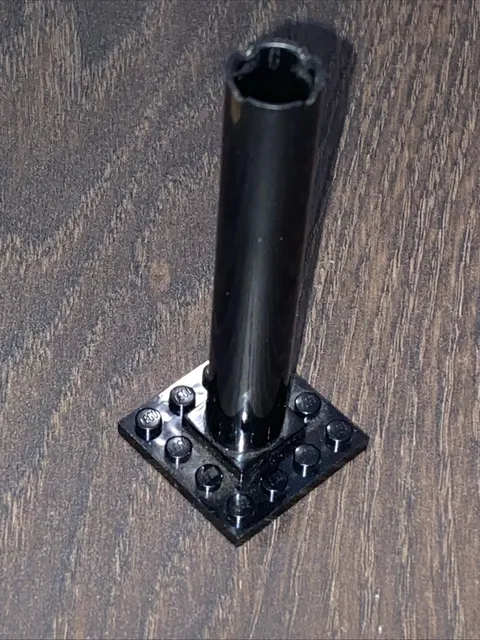 LEGO Black Boat Mast Section Base 4 x 4 x 9 - 6285 10040 6274 6270 6286 #4844