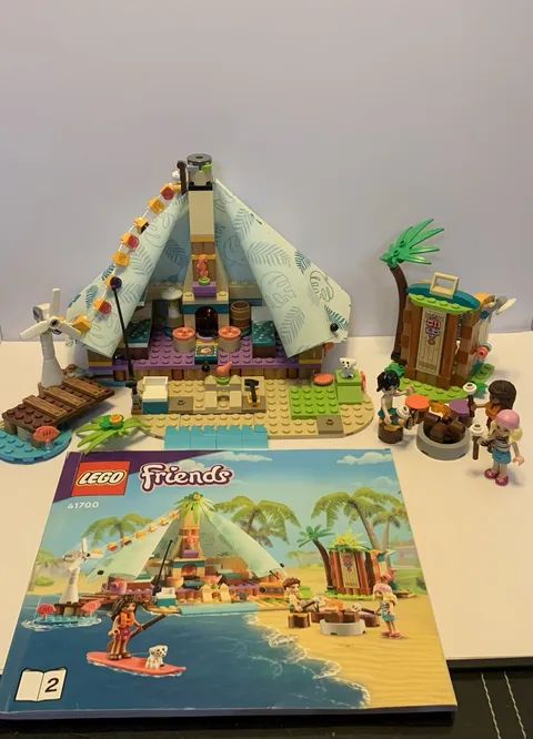 Lego Friends 41700 Beach Glamping-Incomplete. No Box. Read Description