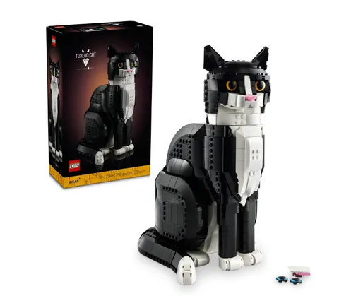 LEGO Ideas Tuxedo Cat - Building Sets for Adults, Ages 18+ - DIY Crafts Kit for 