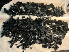 LEGO Black various Bricks Bulk Lot 2lbs 11oz