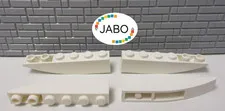 (G1/12/7) LEGO 4x 42023 Arch Brick Slant Brick Negative Inverted 6x1 White
