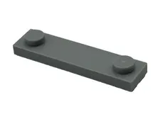 Lego 41740 Light Bluish Gray Plate Modified 1 x 4 With 2 Studs With Groove