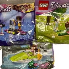 Lego Friends lot Of 3 Jungle Air Boat 30115 Mini Golf 30203 Pop Star 30205