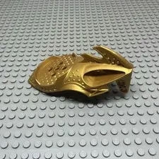 LEGO Bionicle Part 50913 Rare Pearl Gold Visorak Head Mask Vohtarak 8759