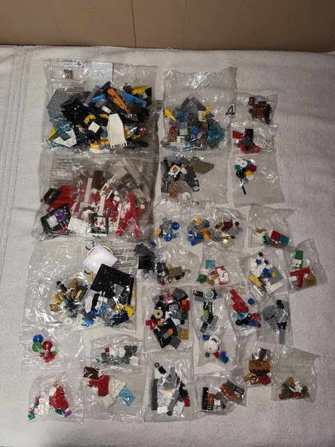 Lot of 29 Factory Sealed LEGO Bags Of Parts & Pieces From Various Unknown Sets