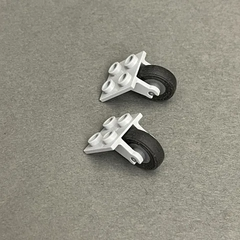 Lego 2415 Light Blue Gray Replacement Add-on Pieces Parts Lot of 2