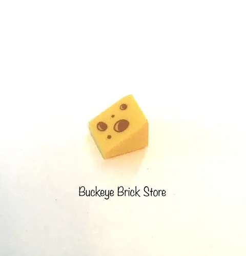 LEGO Slope 1x1x2/3 Cheese Pattern Food Kitchen castle Knights Friends 