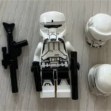 LEGO Star Wars Imperial Hovertank Pilot Minifigure w/ Extra Helmets & Blasters