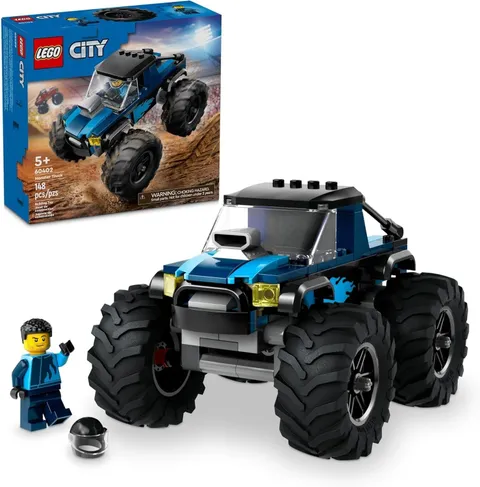 LEGO City Blue Monster Truck Off-Road Toy Playset -  Mini Monster Truck (60402)