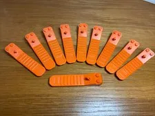 (10) LEGO Orange Brick Axle Separator Human Tool Parts Accessory 