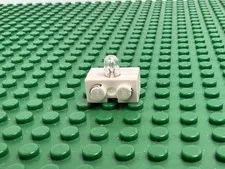 LEGO White Electric Light Brick 1x2 w Lamp on Side Train 9V RC 4512 4511#6035c01