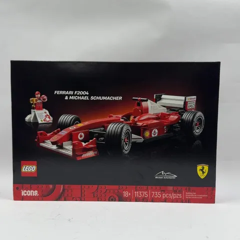 New LEGO Ferrari F2004 & Michael Schumacher 11375 Icons